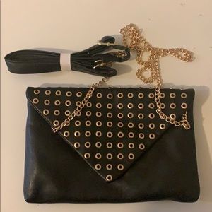 Black and Gold Crossbody Purse!!
